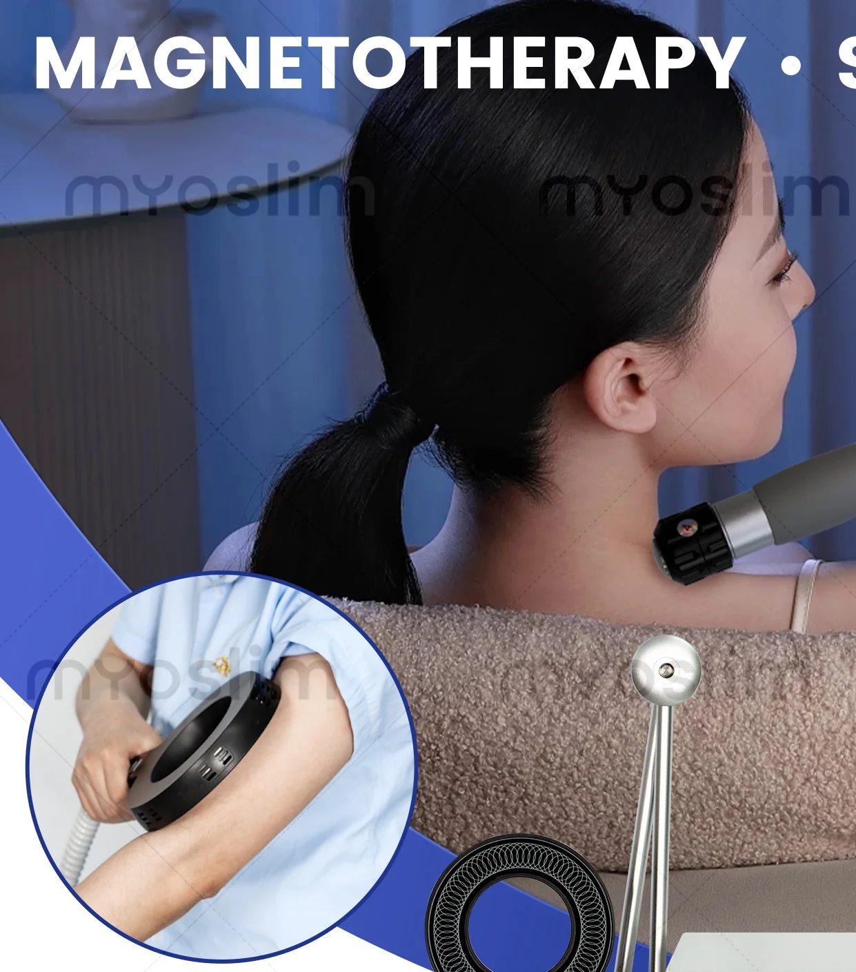 

2IN1 Shock Wave & Magnetotherapy Physiotherapy Device for Pain Relief, Muscle Recovery and Beauty Treatment Clinic Use