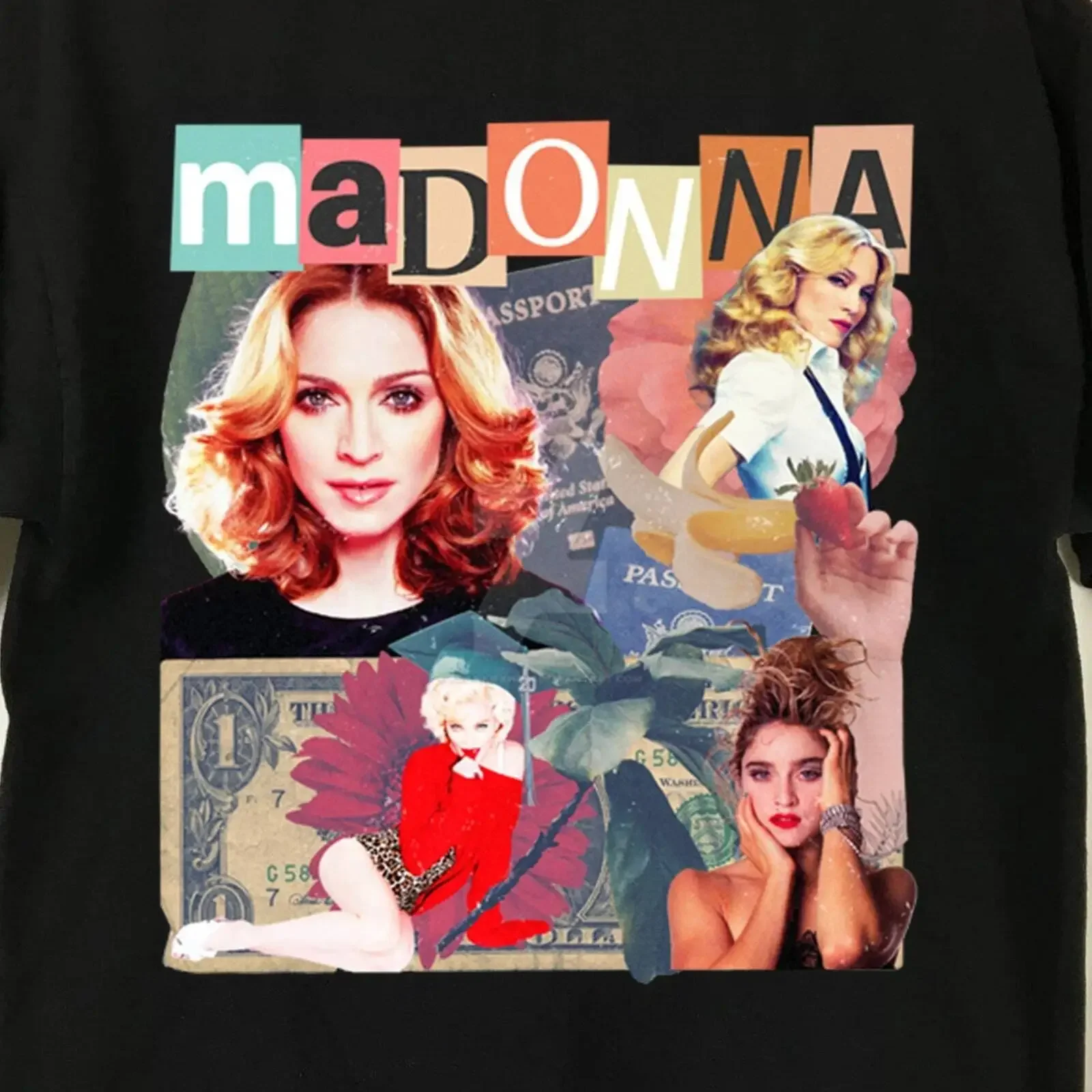 Camiseta Retro de los 90s de Madonna True Blue, The Celebration Tour 2023, Estilo Vintage, Lavada, Transpirable, Cómoda, Unisex, Elegante