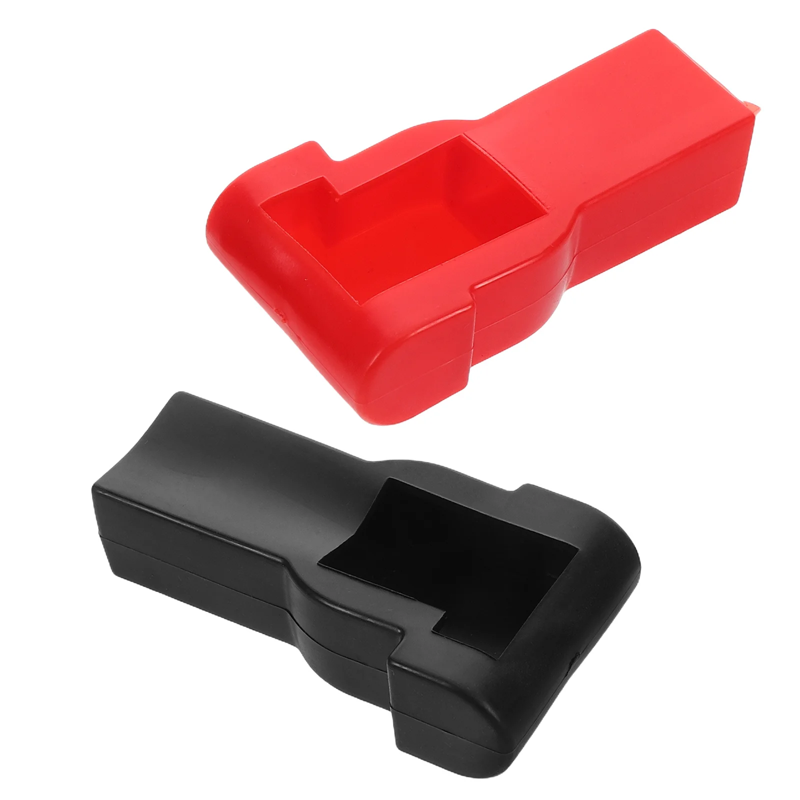 

2Pcs Silicone Car Terminal Covers Positive Negative Caps Durable Insulated Automotive Protection Lid