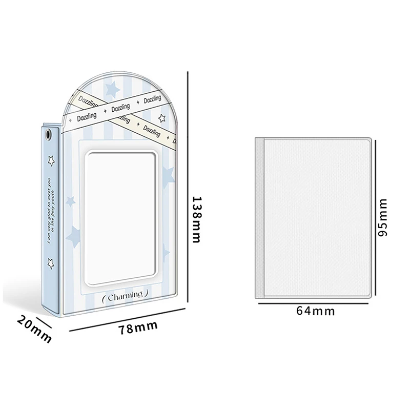 3 Inch Photo Album Card Storage Photocard Holder Sweet INS Hollow Photo Album Idol Card Collection Book