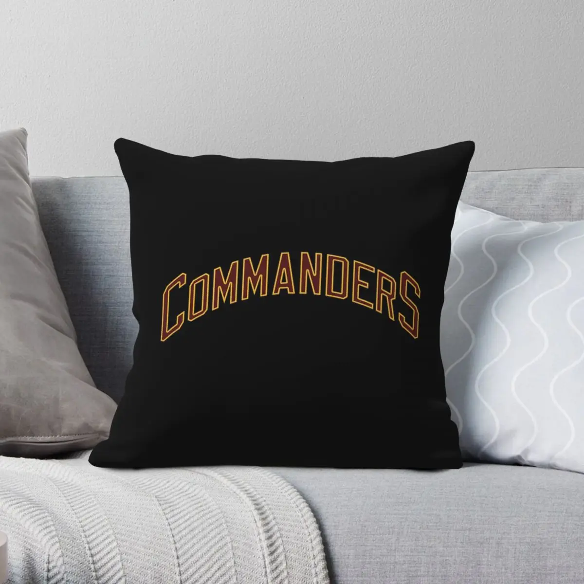 Golden Era Commanders Square Pillowcase Polyester Linen Velvet Creative Zip Decor Throw Pillow Case Car Cushion Cover Wholesale