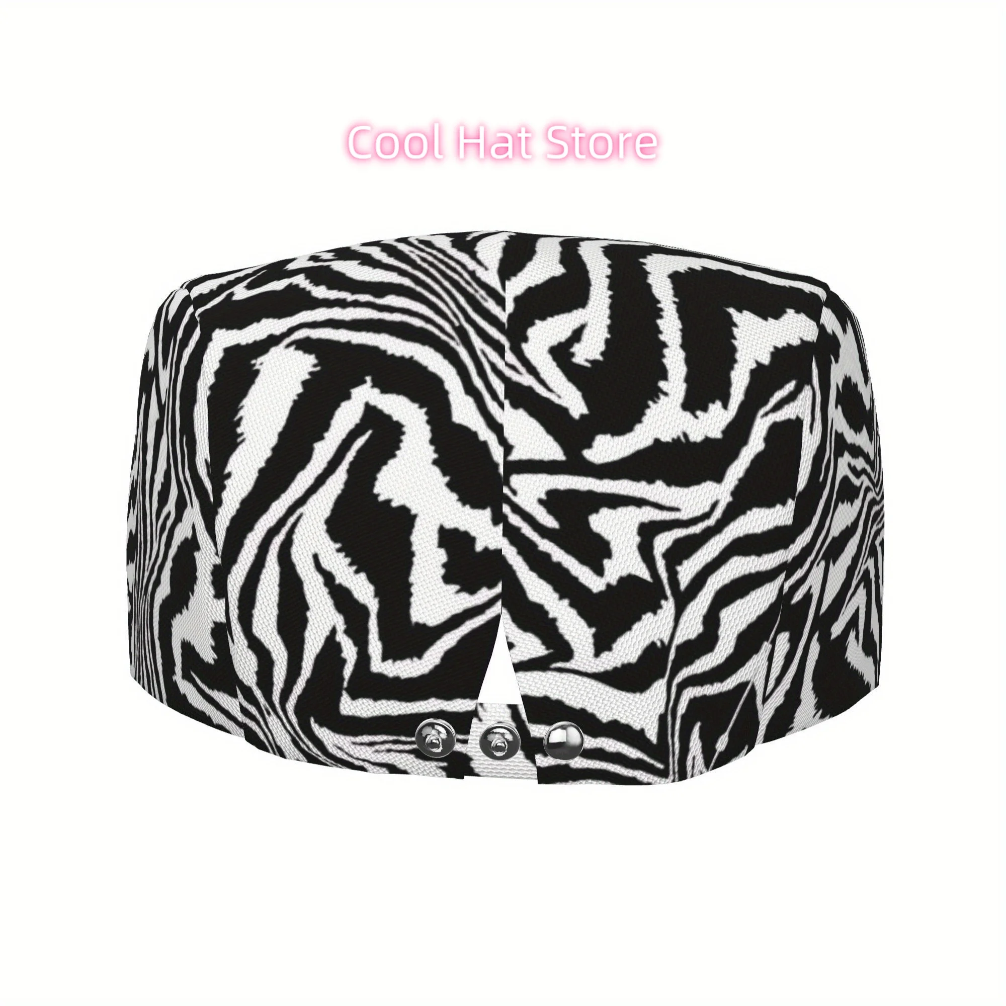 1pc Zebra Stripe Cap for Men & - Newsboy Cap Ivy ulasan dan harga