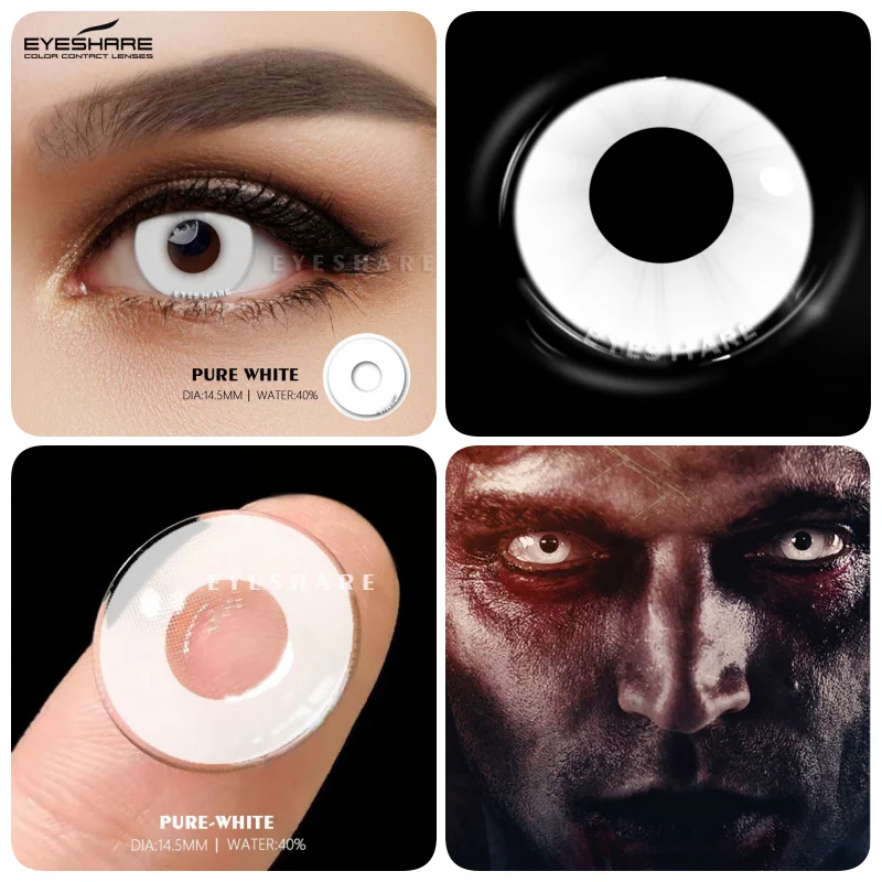 EYESHARE Colored Contact Lenses For Eyes 1Pair Cosplay Anime Lens Yearly Cosmetics Contact Lenses Halloween Lenses Beauty Makeup