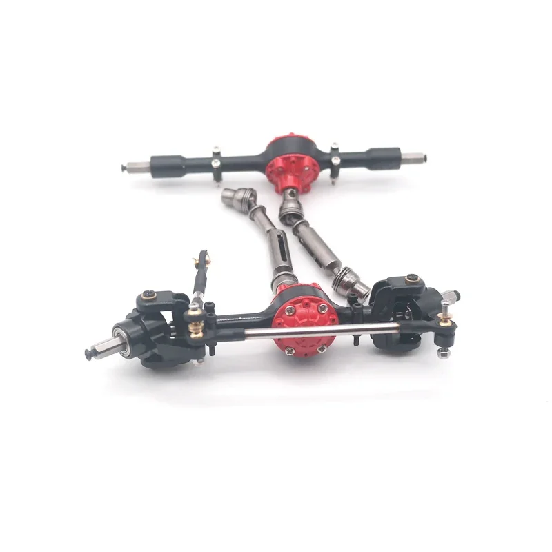 Upgrade Full Metal Front/Rear Bridge Axle Assembled Set For WPL C14/C24 JJRC B14/B24 MN D90 D91 RC Truck RC Car Parts