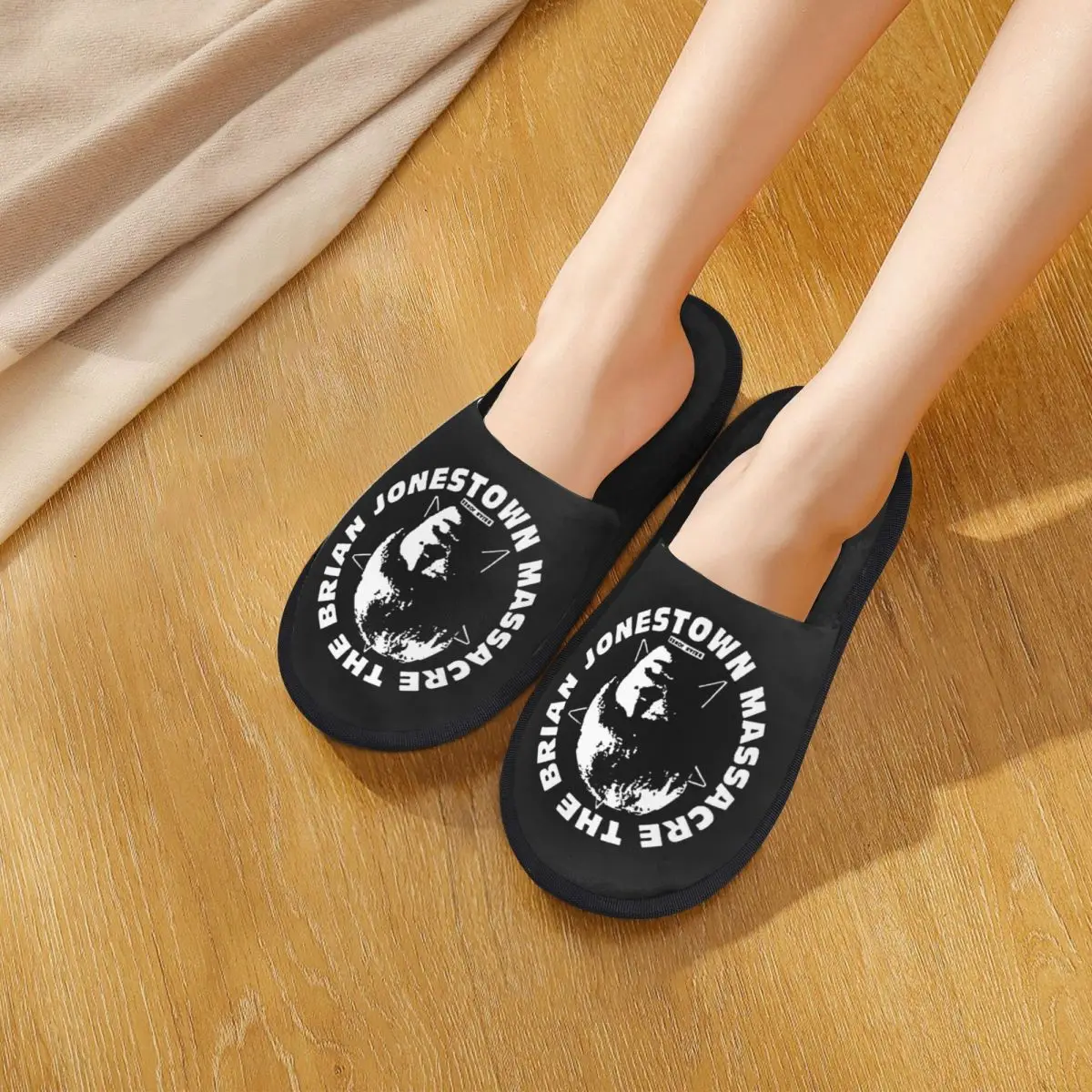 Custom Brian Jonestown Massacre Slippers Memory Foam Warm Soft Women House Slipper Indoor Comfy Shoes