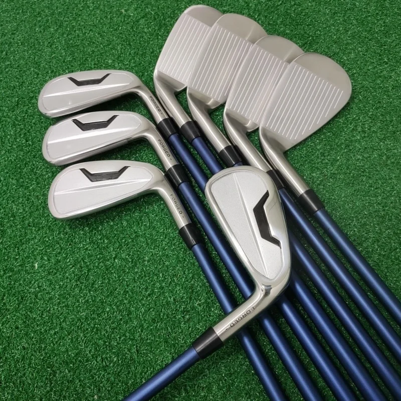 Men's New silvery 200 Irons set 4-9P/48 wedges 8pcs R/S/SR Flex Steel/Graphite Shaft Assemble With Head Cover