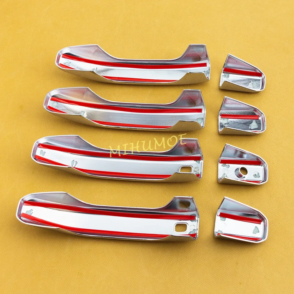 2 الذكية ثقب المفتاح كروم غطاء مقبض الباب أنيق ل سيلفرادو كولورادو تاهو الضواحي جي إم سي سييرا 1500 2500HD 3500HD كانيون #6