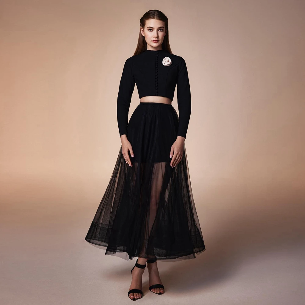 

Fashion Mesh A-line Women Summer Skirt Sexy See Thru Tulle Prom Party Skirts Ankle Length Ruffles Female Tutu Brithday Skirt