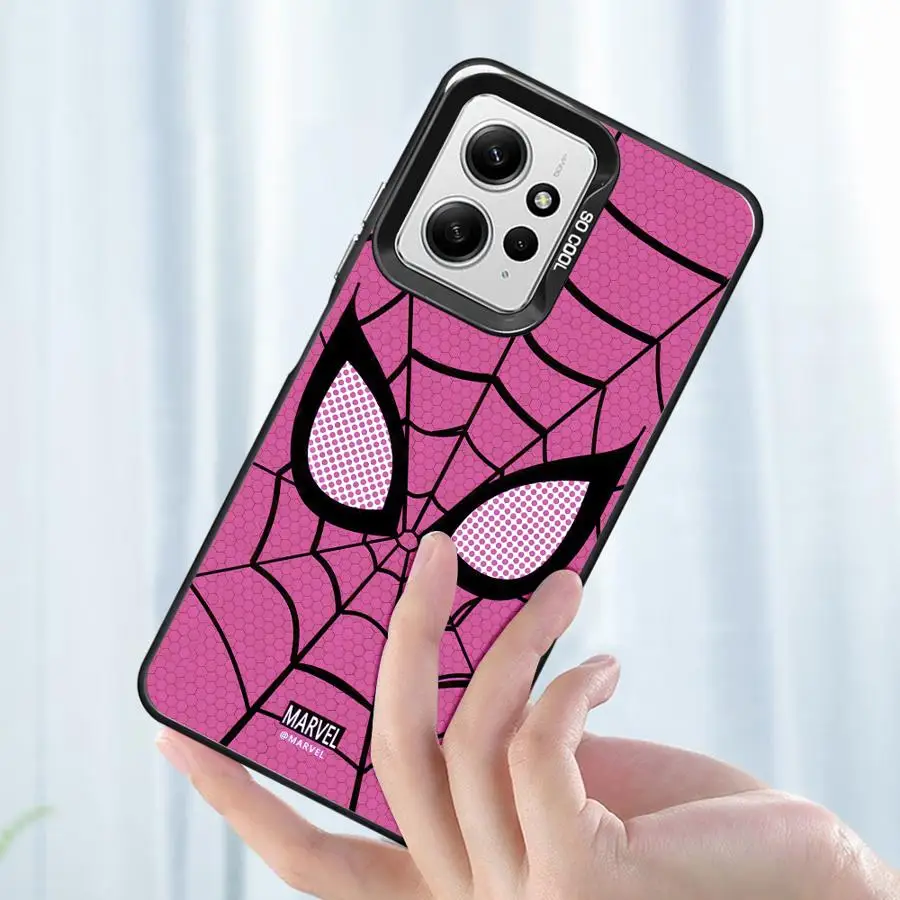 Marvel Sipider Man Logo Case for Xiaomi Redmi Note 11s 13 12 Pro 10s 10 Pro 9 11 Pro Plus 12S 9s 9 Pro 10 TPU Soft Cover Luxury