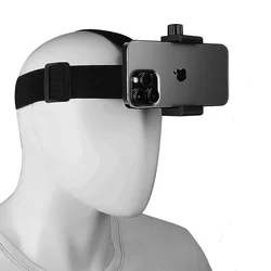 Head Strap Mount Cell Phone With Mobile Phone Clip Holder for Gopro iphone Xiaomi Huawei Samsung for POV and Vlog