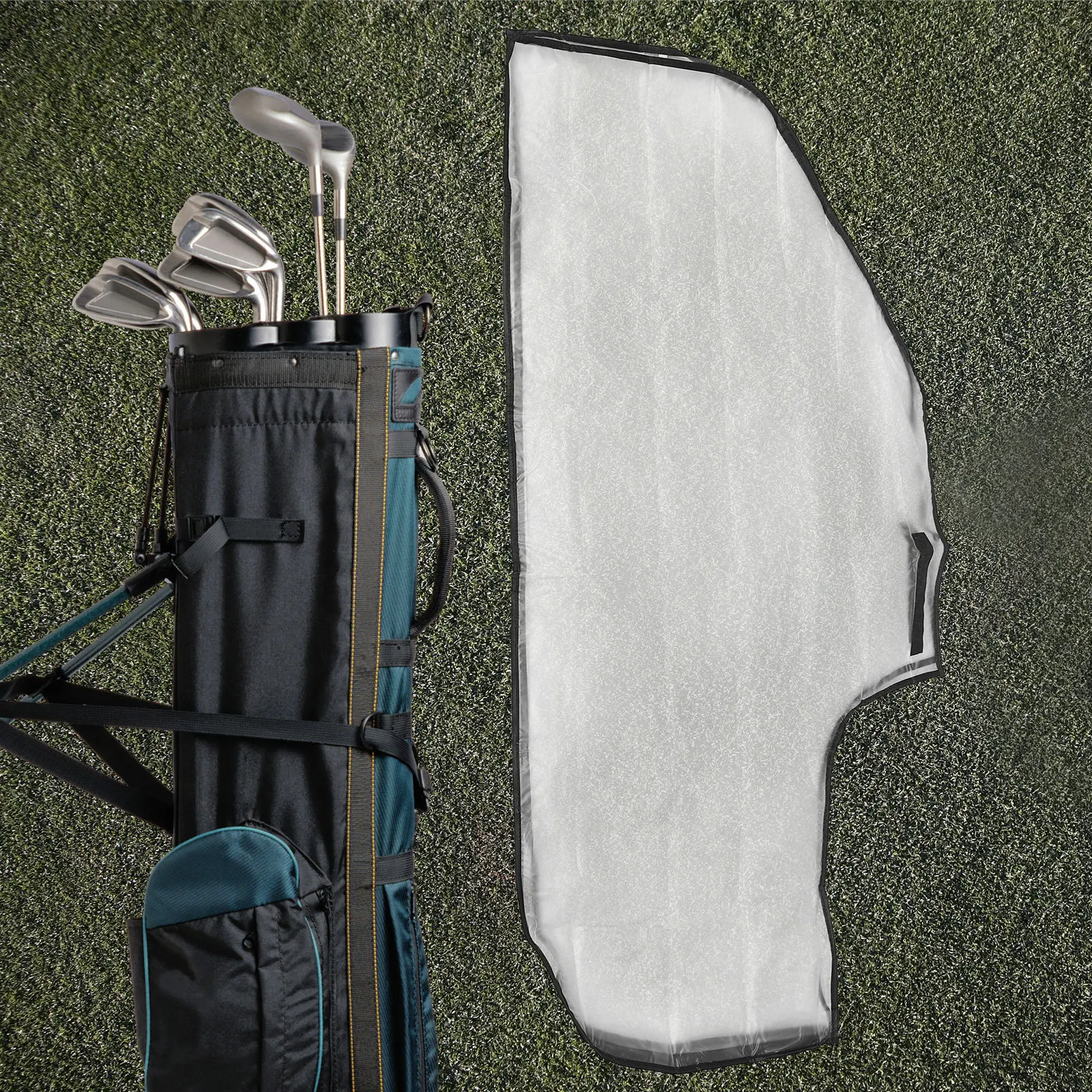 

Golf Bag Rain Cover Universal Fit Lightweight Wear-Resistant Design Rainproof Sports Bag Protector Easy to Use No Installation