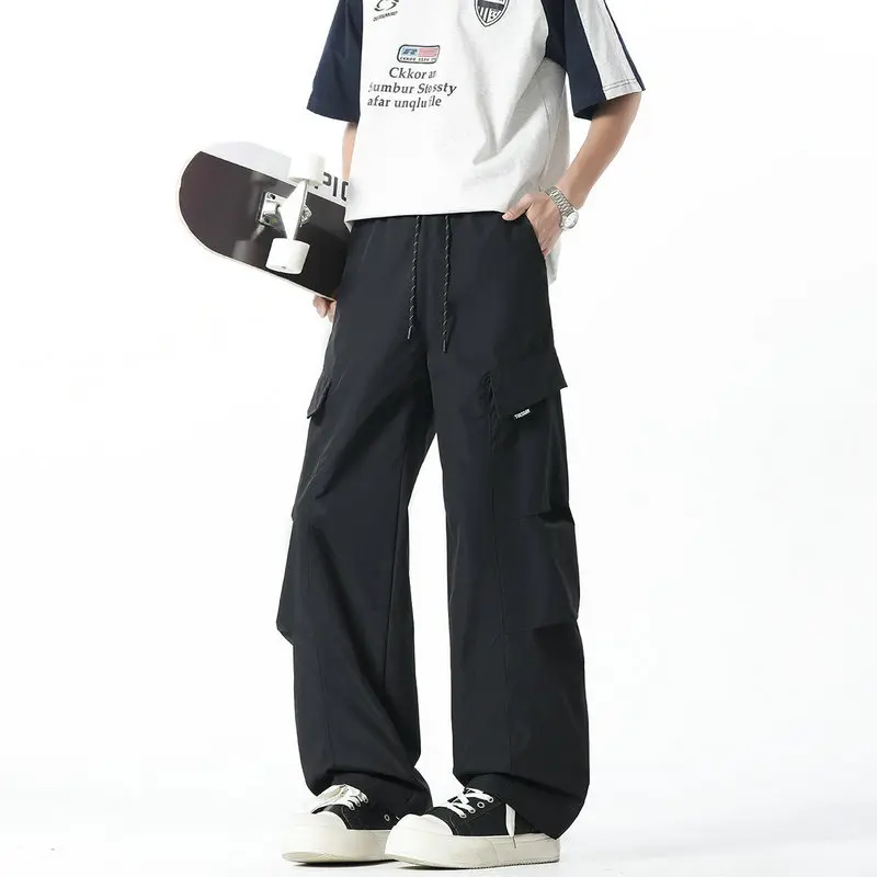 

Мужские брюки-карго, уличная одежда, свободные повседневные брюки, мужские шаровары в стиле Харадзюку, мужские спортивные штаны большого размера 5XL