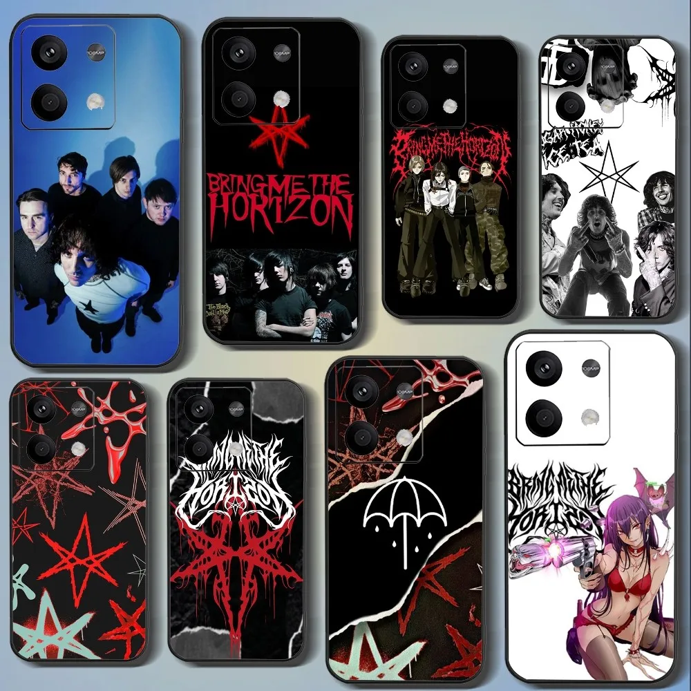 Bring Me The H-Horizons BMTH Phone Case For Xiaomi 11 Redmi Note 11 5G 8T 9A 9 10T Note8Pro Note9 12SUltra Black Case