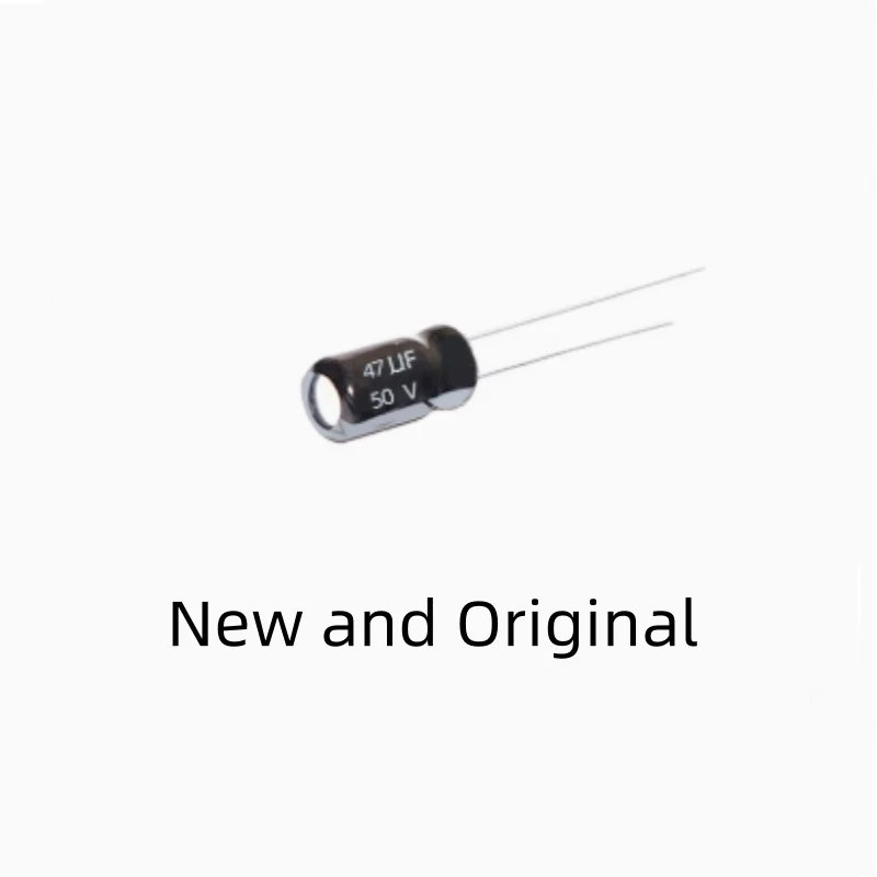 NP non-polar new plug-in electrolytic capacitor 47UF 50V 8X12MM