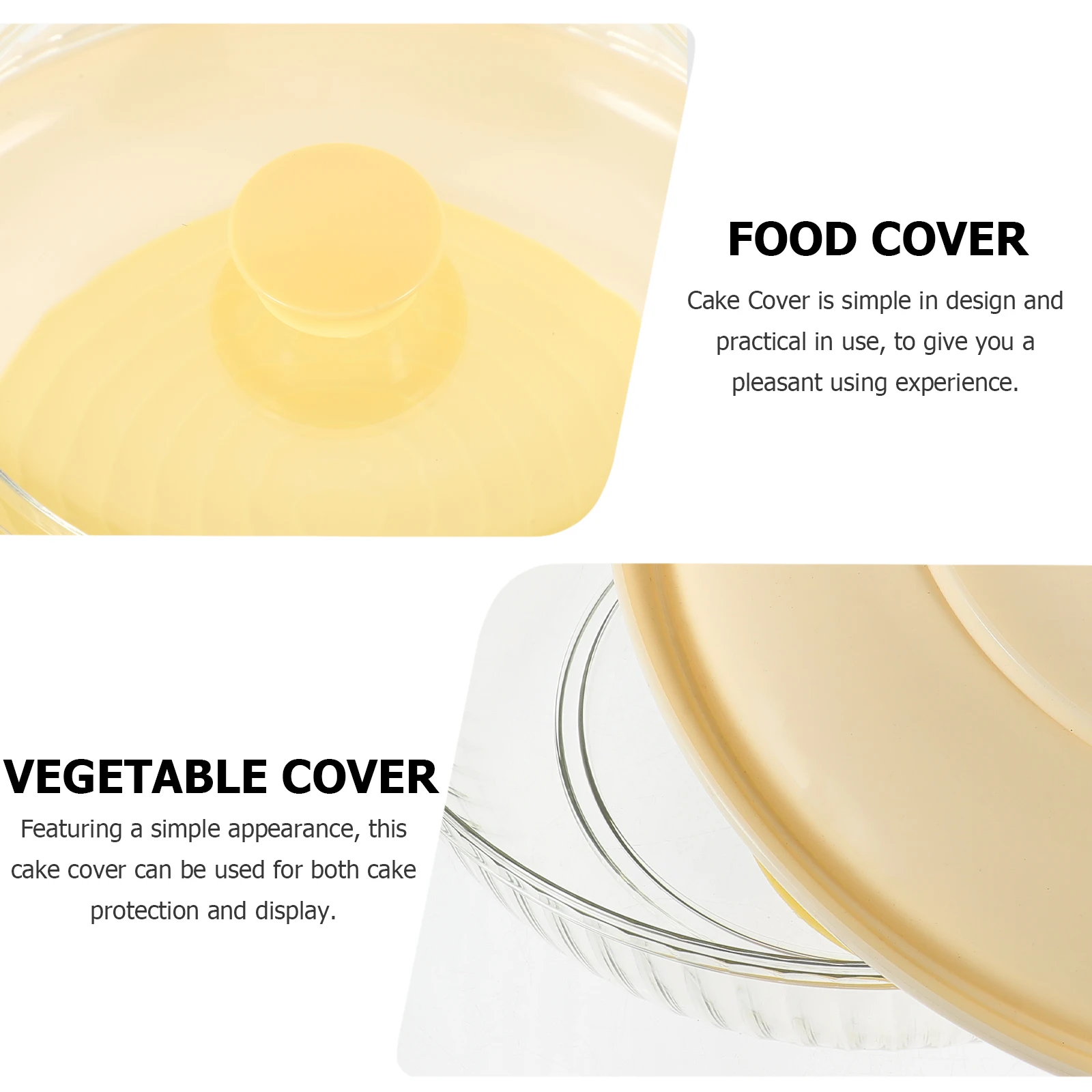 

Anti Scald Food Cover Transparent Stacking Design Lightweight Kitchen Table Preservation Vegetable Tent Plastic