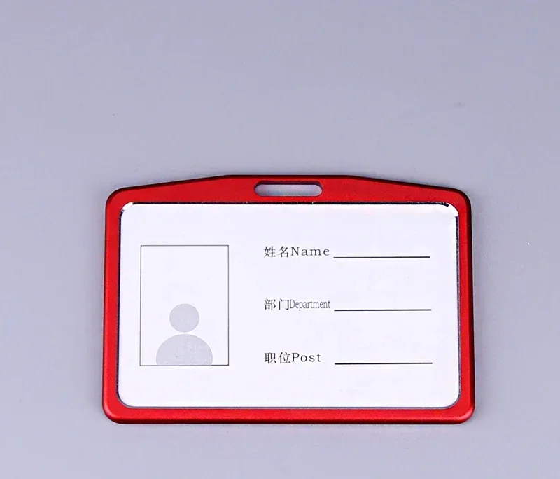 1 Stück Kartenetui aus Aluminiumlegierung für Bank, Business, Arbeit, Kartenhalter mit einziehbarem ABS-Ausweis, für Kreditkarten, Ausweis, Ausweistasche
