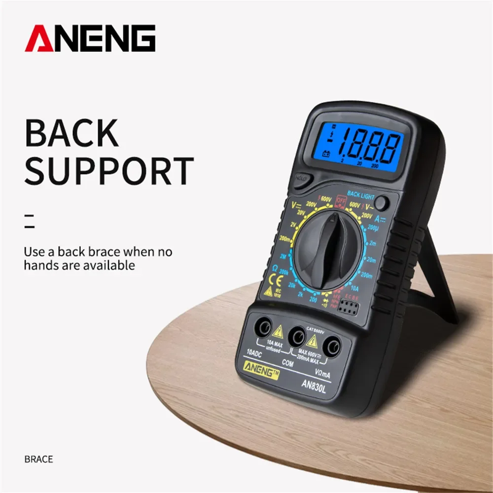 ANENG XL830L Digital Multimeter EsrMeter Testers Automotive Electrical Dmm Transistor Pocket Tester Meter Capacitance Meter