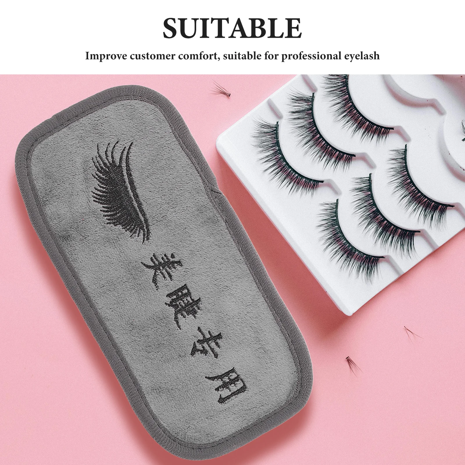 Coussinets pour extensions de cils, 10 pièces, serviettes confortables et réutilisables pour outils de maquillage des cils, accessoires de beauté pour Salon