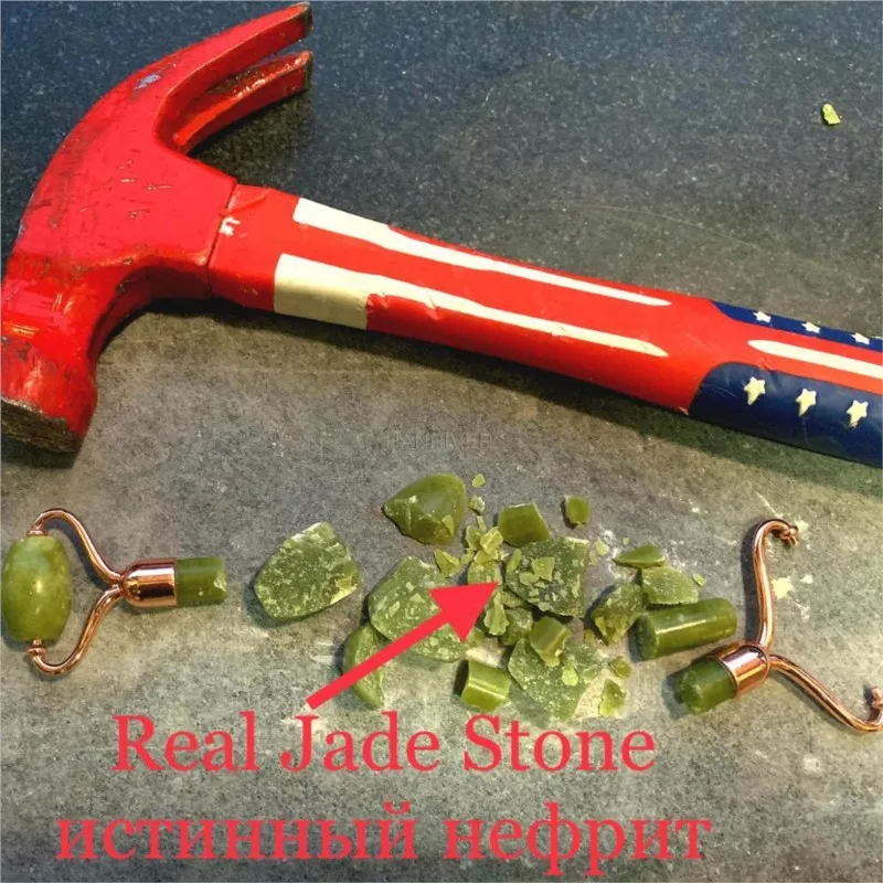 Jade Roller เครื่องนวดหน้าผลิตภัณฑ์กระชับสัดส่วนคอ Body Scraping Health Care นวดหน้าผ่อนคลาย