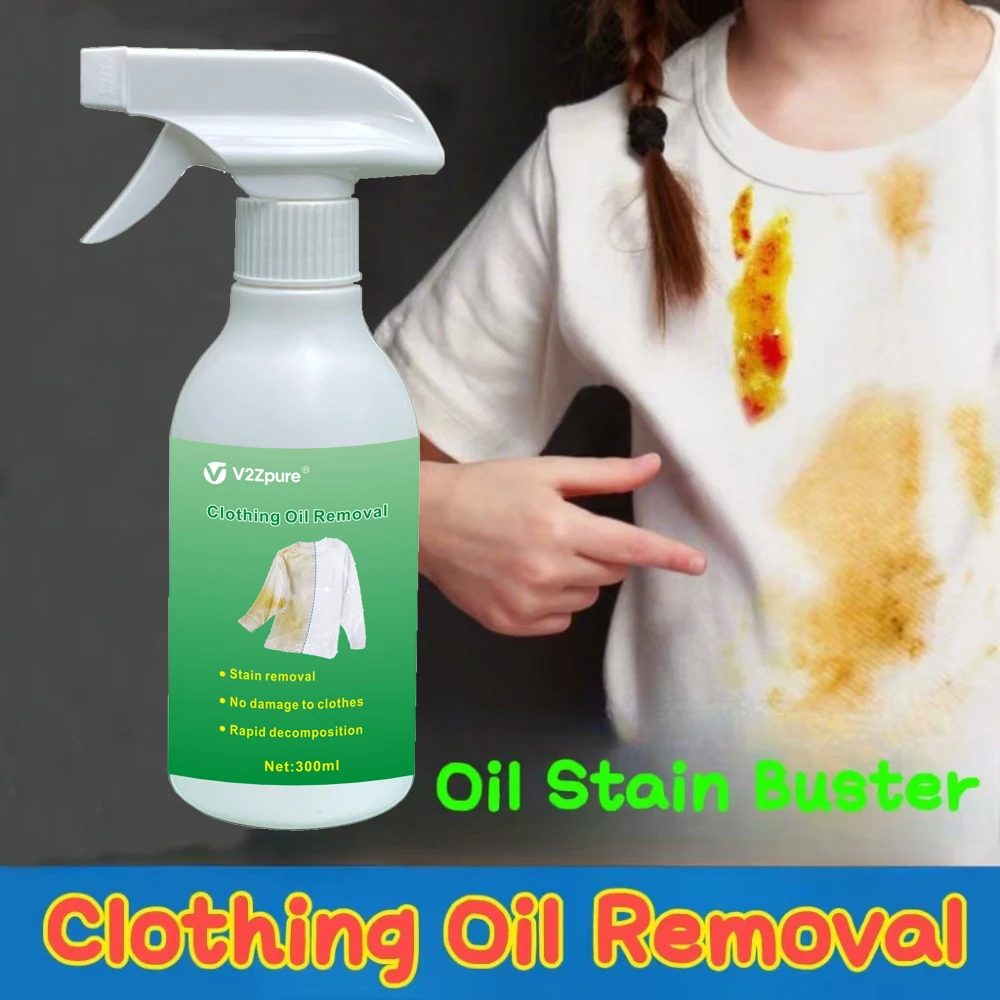 Power Oil Stain Remover Instant Clothes Cleaner for Grease Yellow Stains Fabric Spot Treatment Portable Dry Cleaning Solution