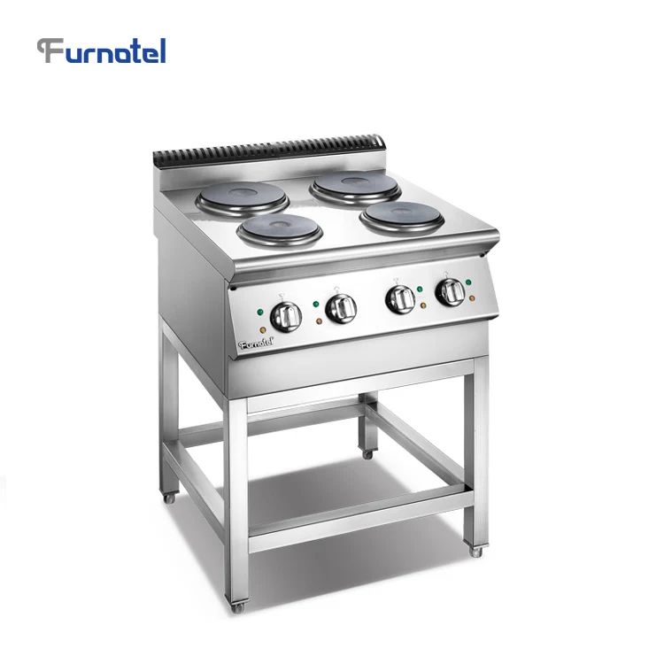 Restaurant Commercial Furnotel 4 Burner Hot Plate Electric Cooker With Stand