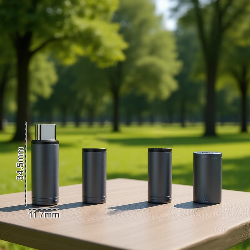 ولاعة كهربائية مدمجة من النوع C لسهولة الحمل والتخزين ولاعة سجائر صغيرة من النوع C للسفر بالهواء الطلق بدون لهب #3