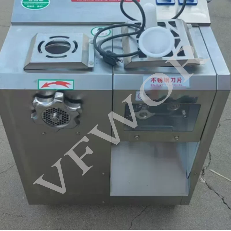 Commercial Electric Meat Mincer Grinder Automatic Sausage Stuffer and Food Processor for Minced Meat & Vegetables