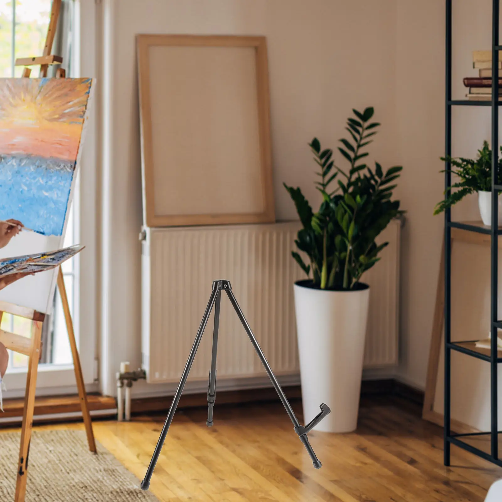 Lightweight Mini Folding Easel Stand for Small Paintings, Canvases, Photos, Cards, Phones – Adjustable & Sturdy