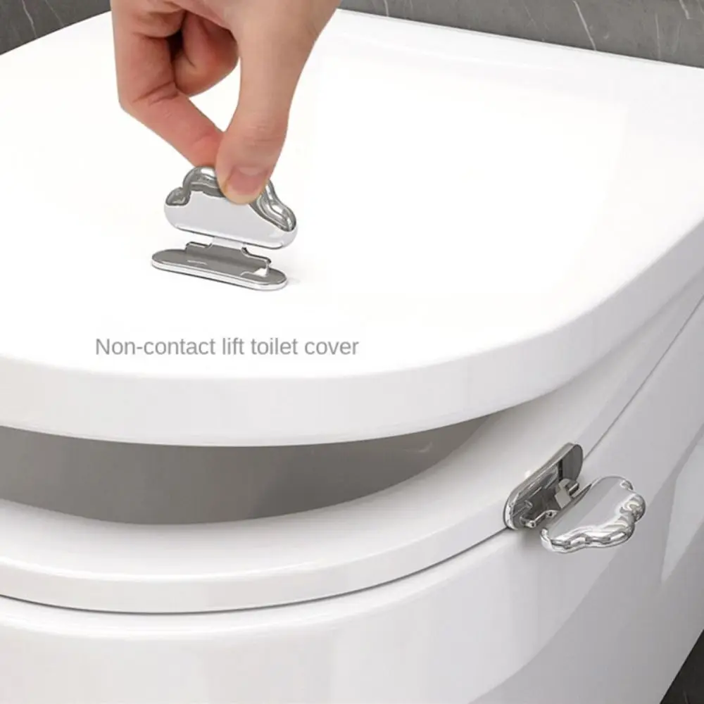 2 stücke Selbstklebende Wc Deckel Heber Anti-schmutzig Vermeiden Berühren Wc-sitz Griff Halter Nicht-slip Wc schüssel Heber