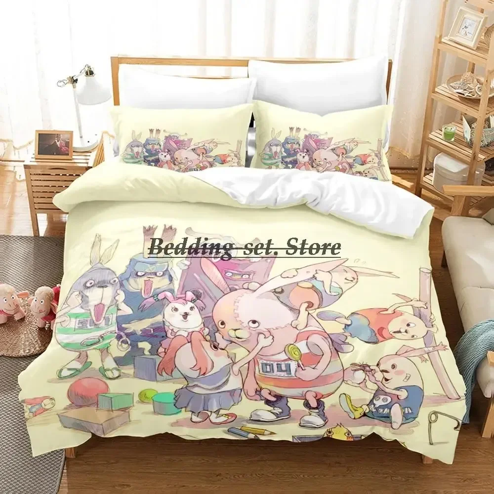 

Usavich Bedding Set Single Twin Full Queen King Size Bed Set Aldult Kid Bedroom Duvetcover Sets 3D Print Anime Bed Sheet Set