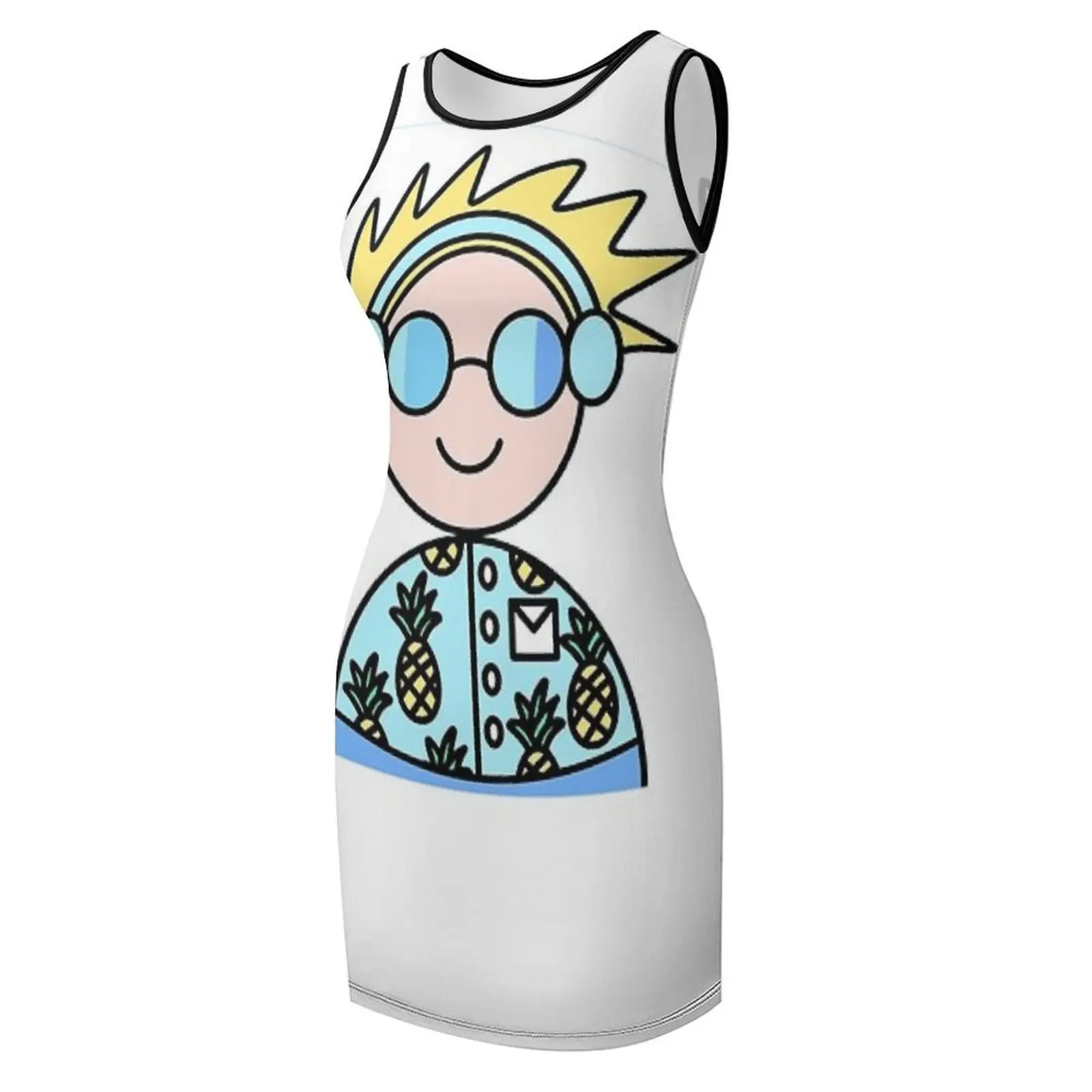 เสื้อยืดแขนกุด ชุดเดรสลำลอง ชุดราตรี ชุดเดรสผู้หญิง ชุดเดรสวันเกิดสำหรับผู้หญิง