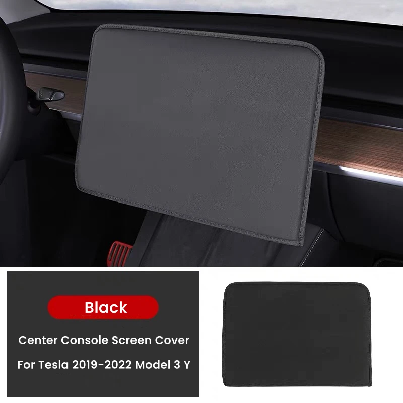 Anti-UV Sunshade Screen Protection Cover For Tesla Model 3 Y Center Console Navigation Display Dust Case Interior Accessories