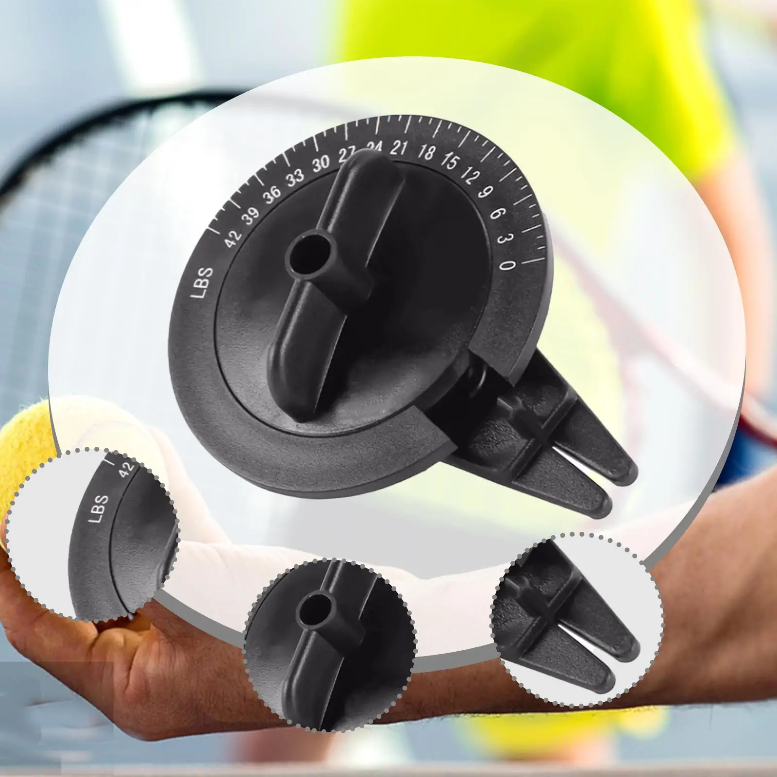 مضرب كرة الريشة معاير التوتر سلسلة قياس الضغط متر الثقيلة المدمجة لوازم الريشة سلسلة اختبار التوتر