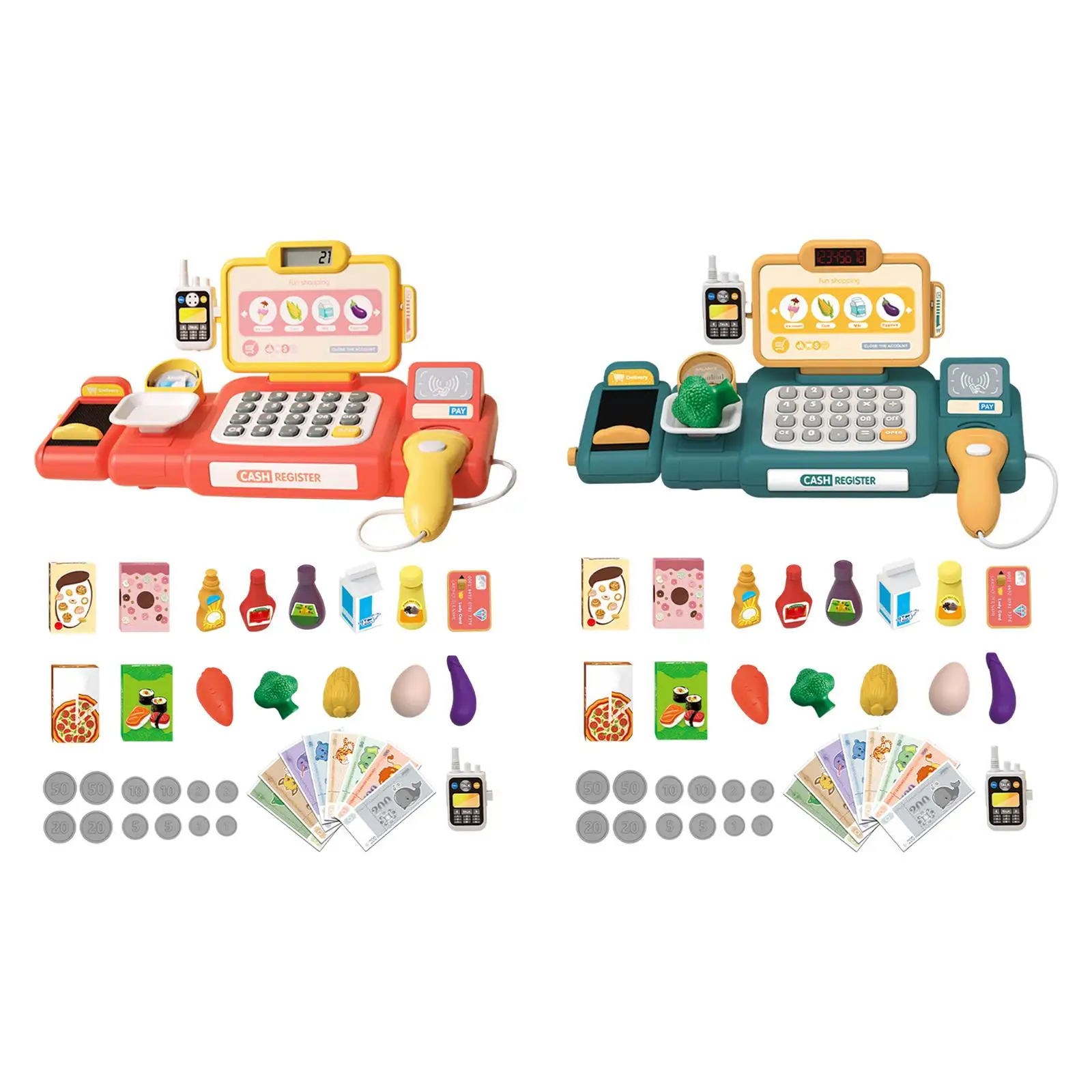 Children'Supermarket Store Toys Register for Ages 3 4 5 6 7 Kids Baby