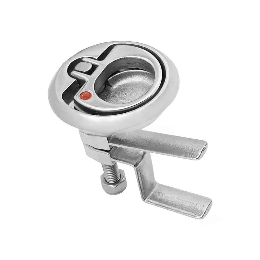 316 Stainless Steel Marine Hardware Mountings High Polish Lift Handle Turning Lock For Boat