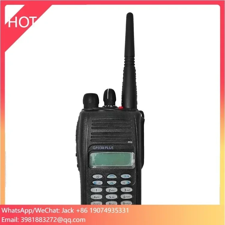 

GP328plus GP338plus Handy Two Way Radio Portable VHF 128CH Walkie Talkie Handheld Intercom Walkie-talkie Range