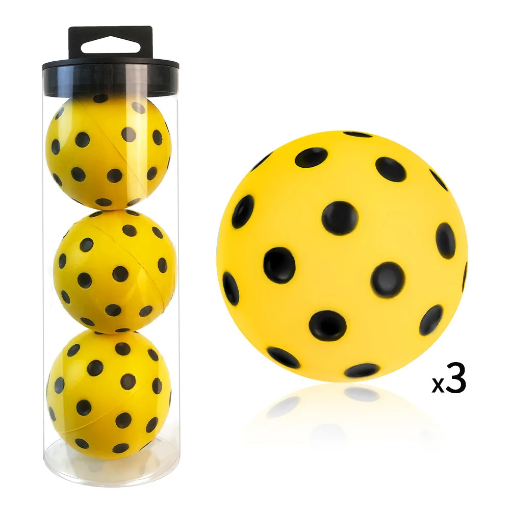 SONGYI Silent Pickleball Balls Foam Practice Pickleballs with Exact Real Ball Bounce Quiet Pickle Balls for Outdoor Indoor Use