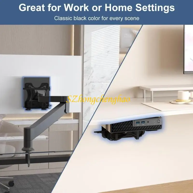 Adjustable Thin Client Mount Bracket Mount Small PC Monitor Arm Stand Mount 601D