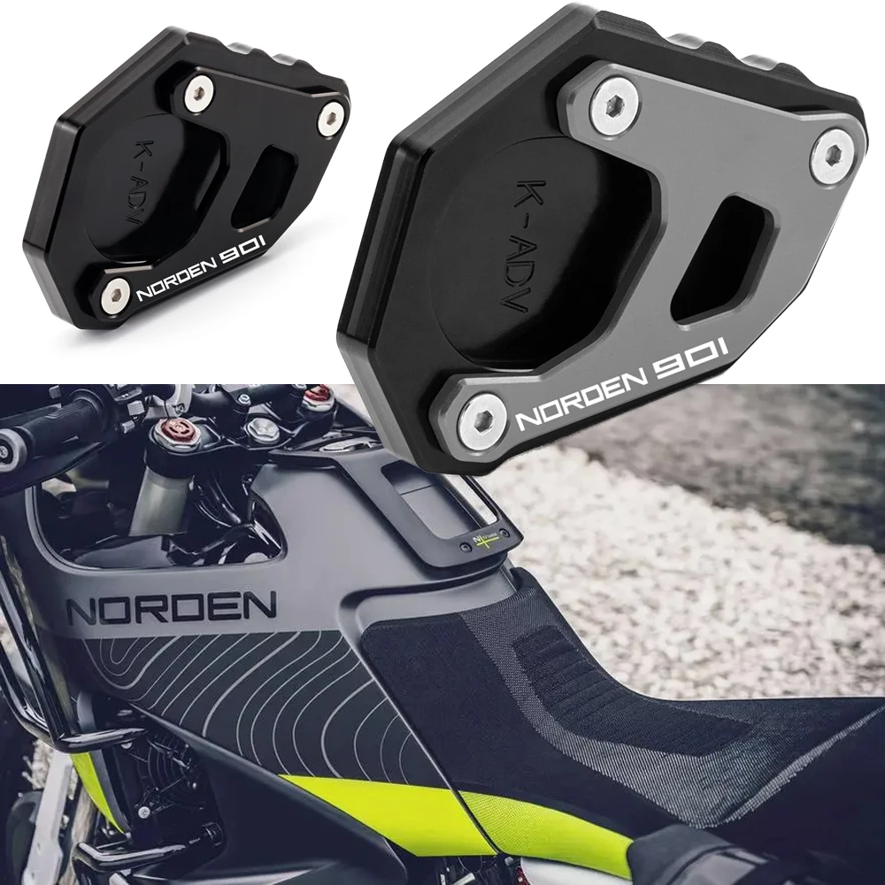 5Color Norden 901 Motorcycle Accessories Kickstand side stand foot Extension Plate For Husqvar norden901 NORDEN 901 2022 2023