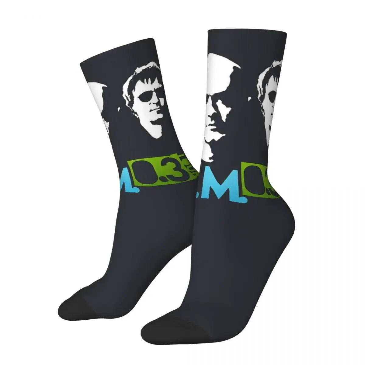 Funny Happy R E M Essential Chaussettes pour hommes, Rétro Harajuku, R.E.M Hip Hop Novelty Seamless Crew ELan Sock, Imprimé sur le site officiel