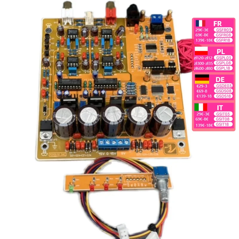 PCM56 Decoder Board PCM61 Support USB Bluetooth Input Optical Coaxial