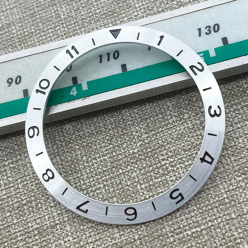 

38mm*30.7mm SKX007 Curved GMT Bezel Insert Fits SKX007 SKX009 SRPD SUB Case NH35 NH36 Movement Watch Aluminium Bezel Insert Part