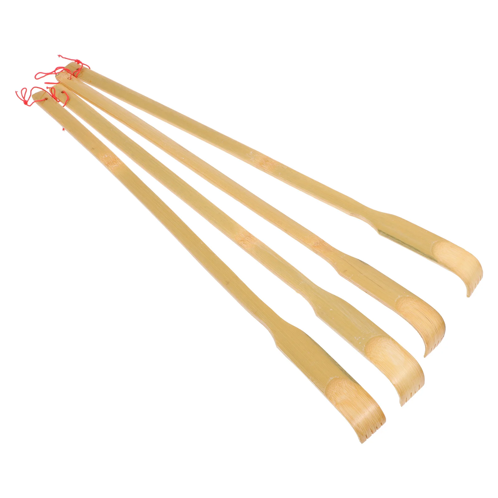 4 قطع من الخيزران الأنيق لحكة الظهر، تصميم متعدد الزوايا للتدليك الذاتي، حل محمول للراحة اليومية