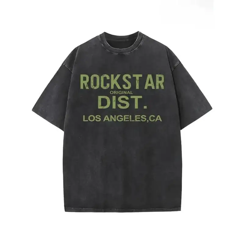 

Vintage Rockstar T-shirt, Washed Los Angeles Graphic Top, Retro Rock Band Tee, Distressed Music Lover Casual Shirt