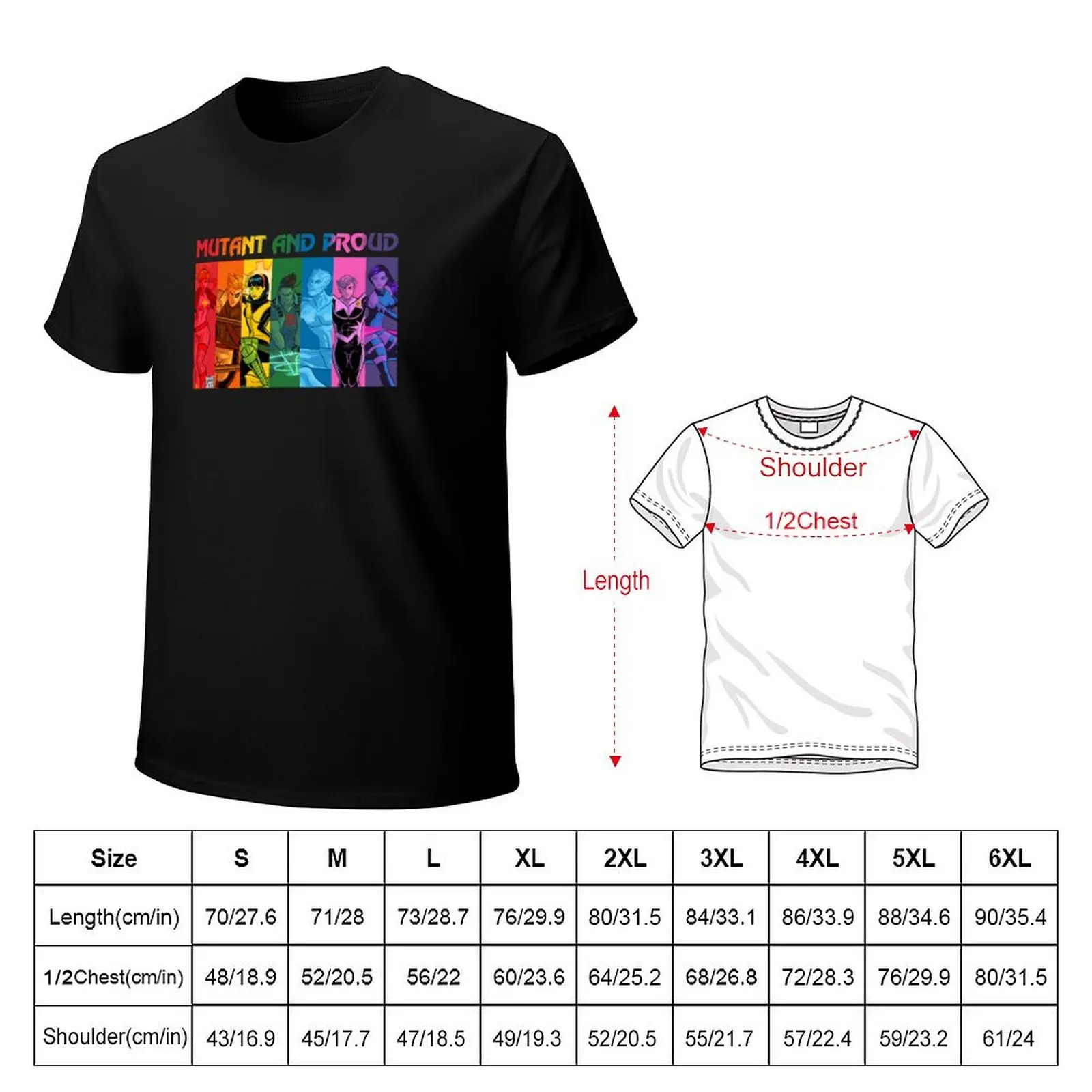 Mutant and Proud Rainbow T-Shirt Holiday Vacation Tee Shirt