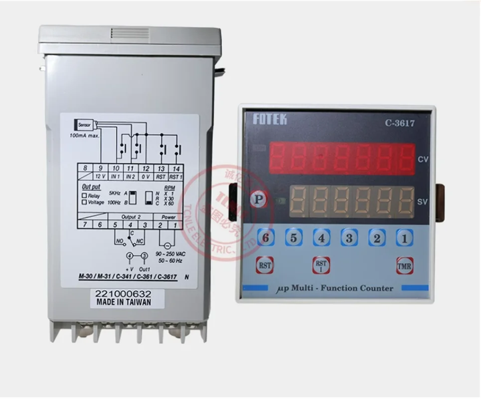 FOTEK تايوان مؤقت رقمي ذكي T-340 C-340T C-3617 عداد رقمي AVR-72A C3617 AVR-48A T340 C340T AVR72A #3