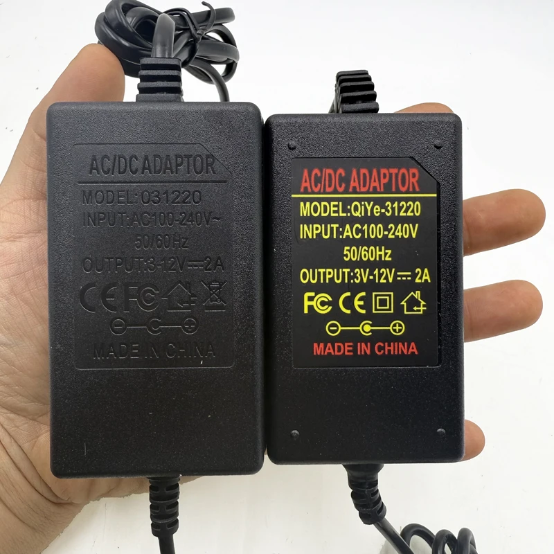 Alimentation électrique à tension réglable 3V-12V, modèle d'éclairage lumineux, plate-forme de table de sable, transformateur AC/DC avec résistance