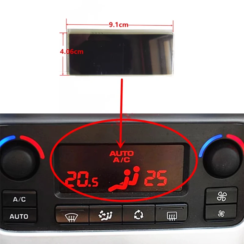 

For Peugeot Air Conditioning LCD Display Screen Peugeot 207 ACC Pixel Repair LCD Display 1pcs