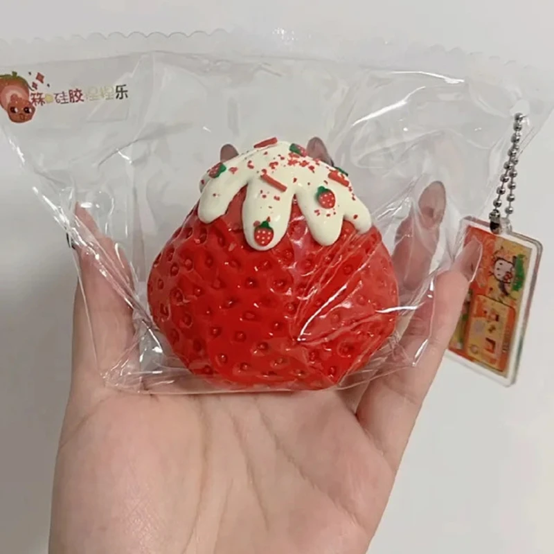 2026 Neuestes Modell Erdbeer-Taba Squishy Fidget Toy – Langsam rückfederndes Stressabbau-Spielzeug für Erwachsene, Büro & Partygeschenke