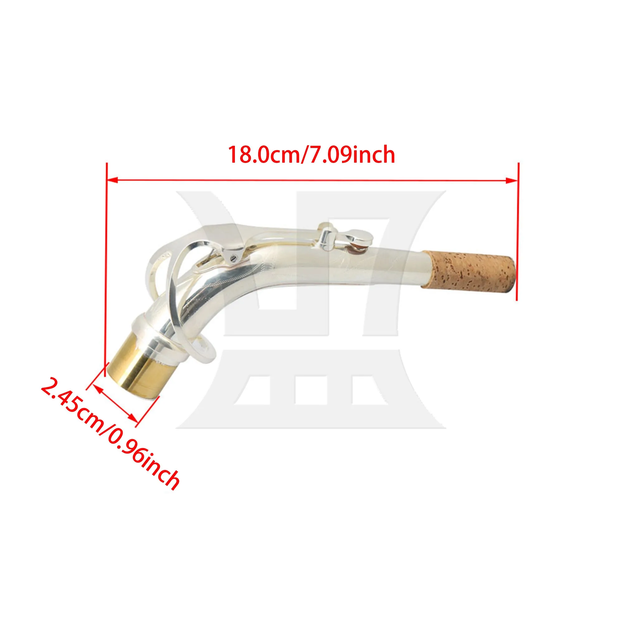 

Саксофон альтный E♭ с изогнутой горловиной Yibuy, посеребренный, 2,45 см